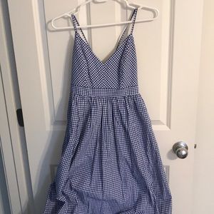gingham ball gown